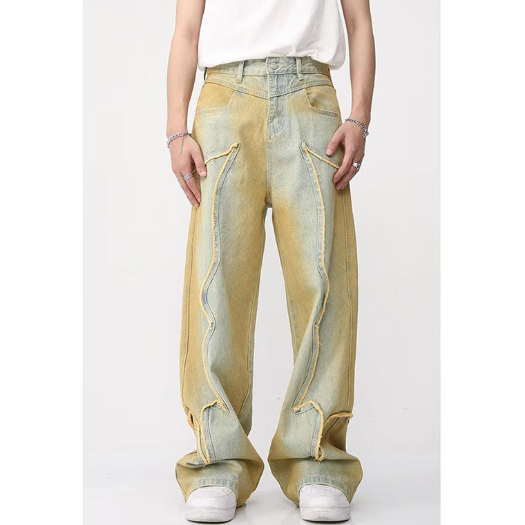 Yellow Flake Jeans